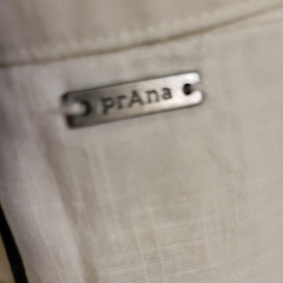 Prana Katya short sleeve top white collared size Small NWT - Picture 11 of 12